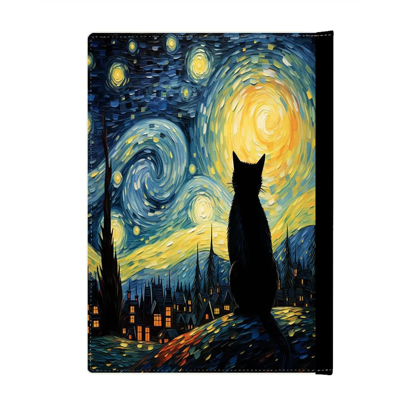 کلاسور پاد آفرین مدل فانتزی طرح شب پر ستاره ونگوگ ترند کد p410