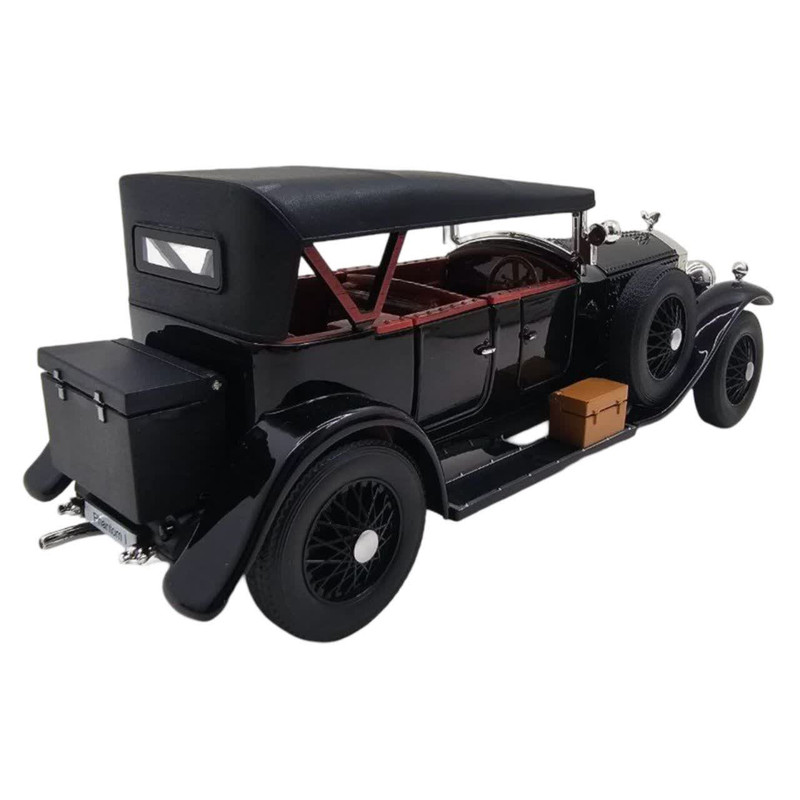 ماکت ماشین کلاسیک رولزرویس ناب سل مدل Classic metal Rolls-Royce with lights فلزی چراغدار عقب‌کش با سقف کروک و درهای بازشو