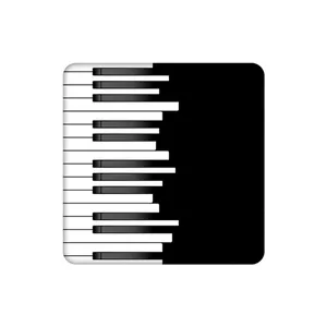 زیرلیوانی طرح پیانو کد 3174884