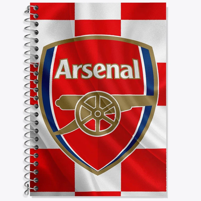 دفتر زبان 50 برگ خندالو مدل سه خط طرح باشگاه آرسنال کد 27189