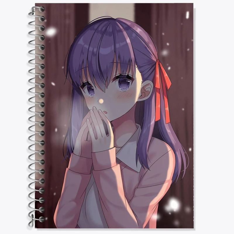 دفتر لغت 50 برگ خندالو مدل ساکورا انیمه فیت استی نایت Fate Stay Night کد 22814