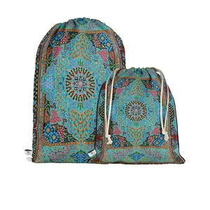 نظم دهنده سفری مدوپد طرح قالی قم ترنج قاب در قاب مدل C-Ghom150 بسته 2 عددی