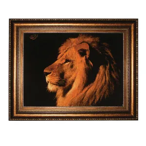 تابلو فرش دستباف مدل شیر شاه کد CHR-261205