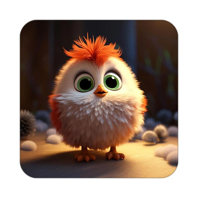 زیر لیوانی کاکتی طرح حیوانات کارتونی مدل mp28148