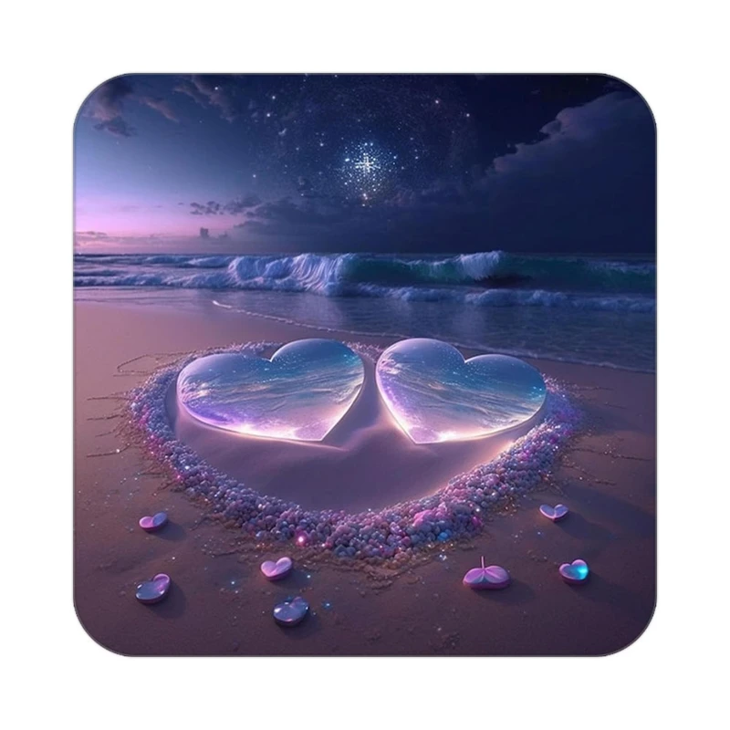 زیر لیوانی کاکتی مدل عاشقانه کد mp13451