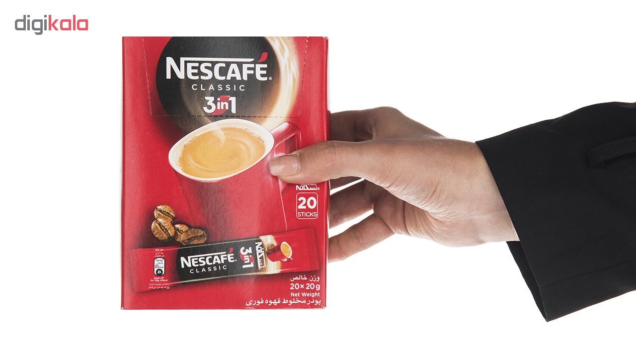 قهوه فوری کافی میکس نسکافه 3 در 1 - 20 ساشه 20 گرمی