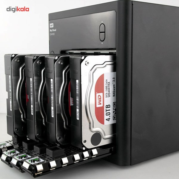 ذخیره ساز تحت شبکه 4Bay وسترن دیجیتال مدل My Cloud EX4100 ظرفیت 24 ترابایت
