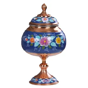 شکلات خوری مسی نقاشی شده به سبک روسی کد ZH93