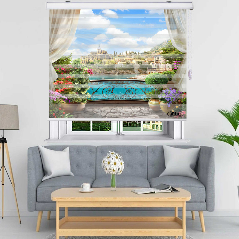  پرده زبرا زیو مدل L5009 سایز 150x280 سانتی متر
