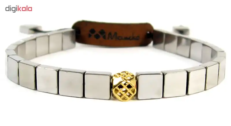 دستبند طلا 18عیار مردانه مانچو مدل bfg041