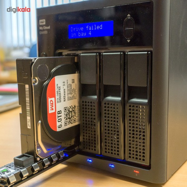 ذخیره ساز تحت شبکه 4Bay وسترن دیجیتال مدل My Cloud EX4100 ظرفیت 24 ترابایت
