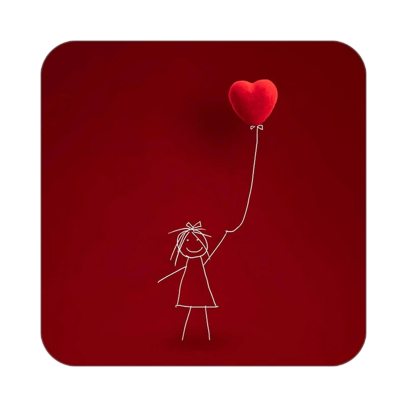 زیر لیوانی کاکتی طرح عاشقانه مدل mp39378