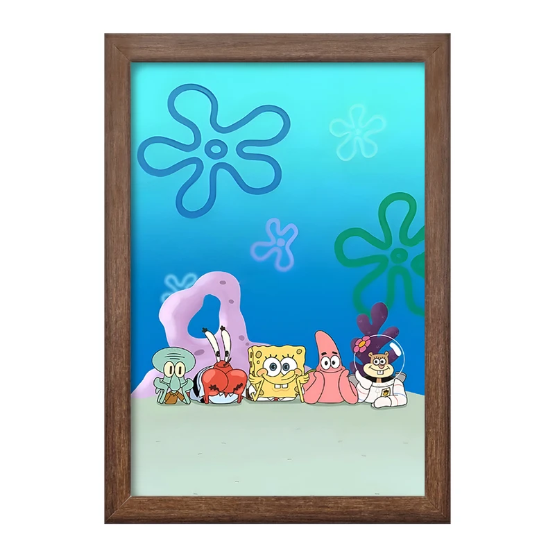 تابلو خندالو طرح باب اسفنجی و پاتریک کد F5438