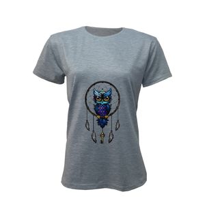 نقد و بررسی تی شرت آستین کوتاه زنانه طرح owl کد 238 توسط خریداران