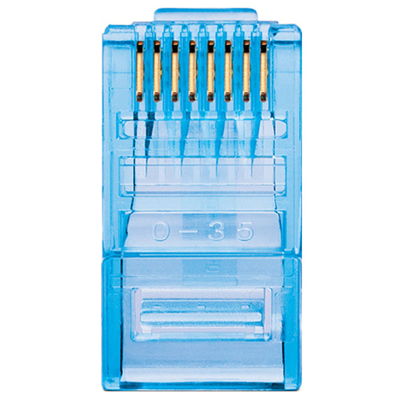 سوکت شبکه Cat6 دیتاشین مدل PR6U بسته 100 عددی