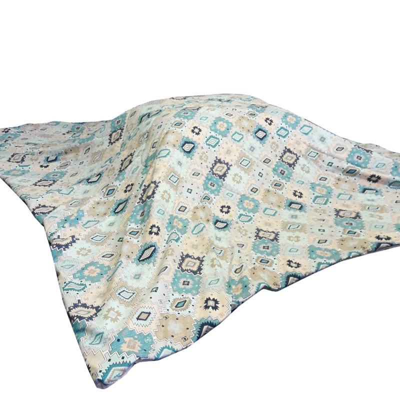 لحاف کرسی سندس مدل فیروزه کد F659 سایز 350x350 سانتی متر