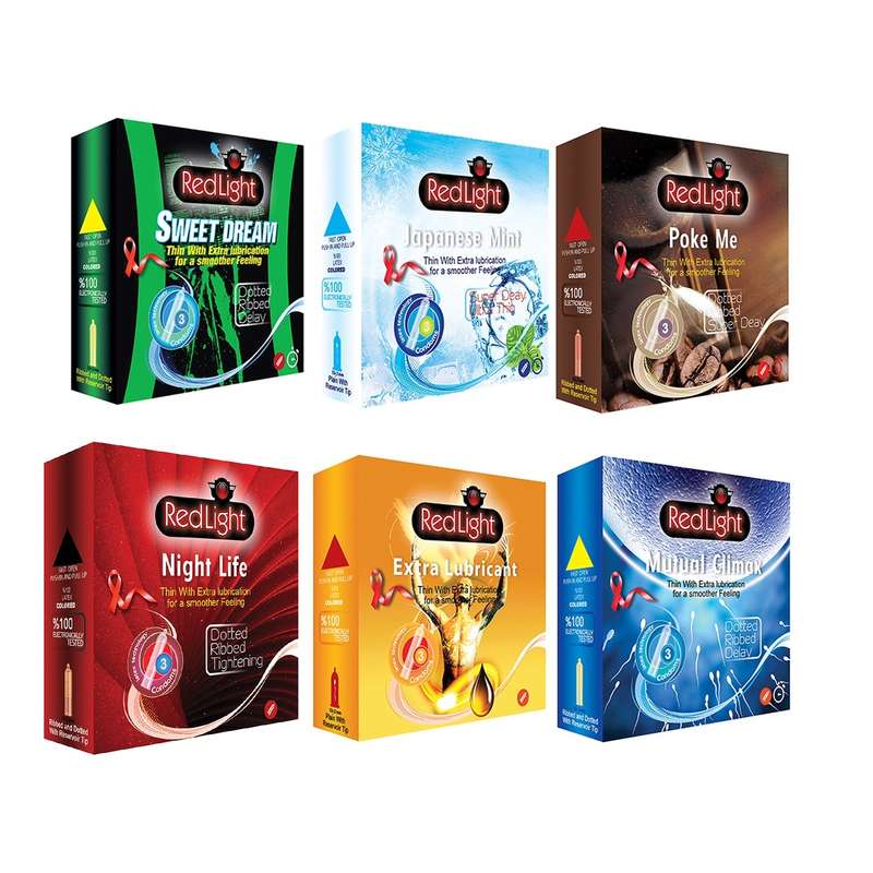 کاندوم ردلایت مدل Poke Me مجموعه 6 عددی کاندوم ردلایت مدل Poke Me مجموعه 6 عددی