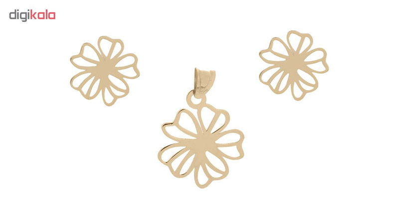 نیم ست طلا 18 عیار زنانه درنیکا مدل ds4003