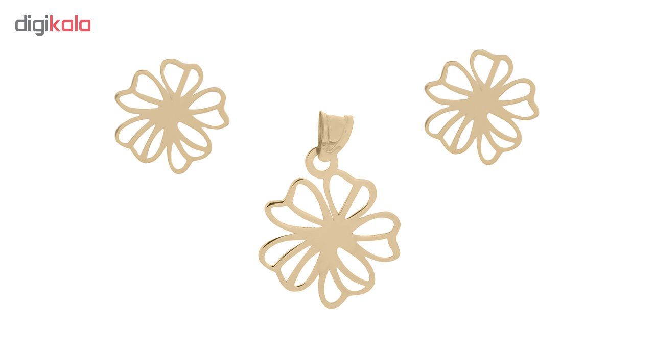 نیم ست طلا 18 عیار زنانه درنیکا مدل ds4003 - - 4