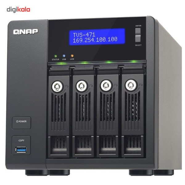 ذخیره ساز تحت شبکه کیونپ مدل TVS-471-PT-4G بدون هارددیسک
