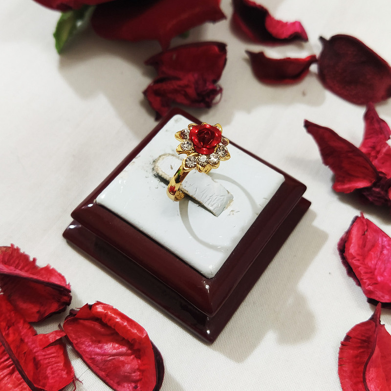 انگشتر دخترانه سلین کالا مدل گل رز ce-As28