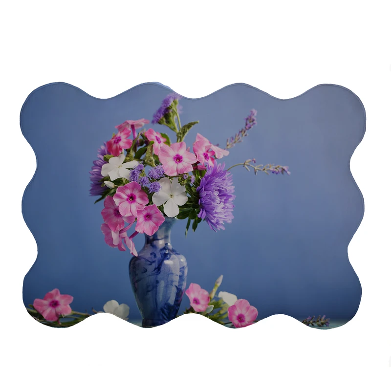 پادری مدل دالبر طرح گل کد 5511 سایز 80x110 سانتی متر 