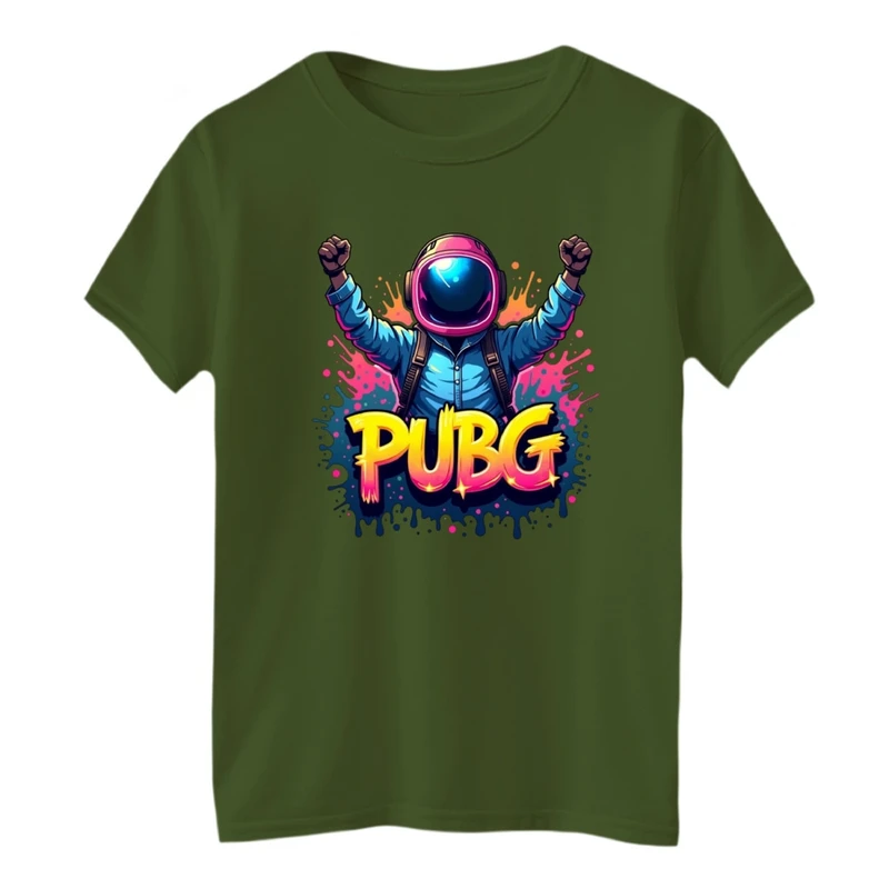 تی‌شرت لانگ آستین کوتاه بچگانه مدل پابجی