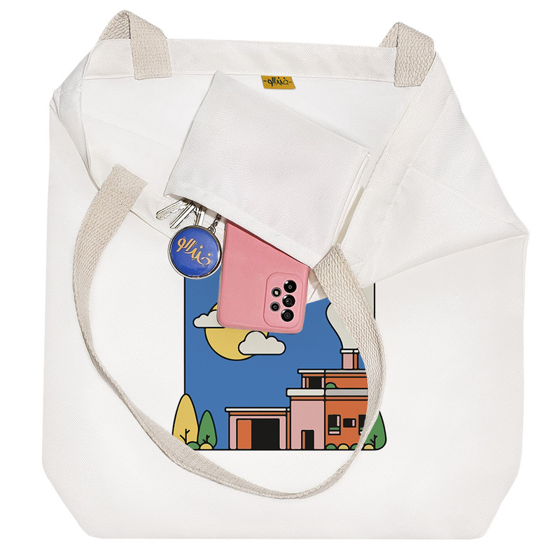 ساک خرید خندالو طرح خانه کد 7339