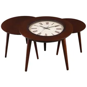 میز عسلی لوتوس مدل TC-744-BR-LORENZO مجموعه 3 عددی