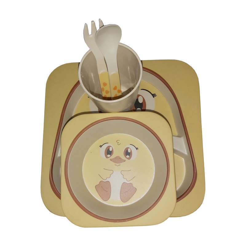 ظرف غذای 5 تکه کودک کوکو مدل جوجه