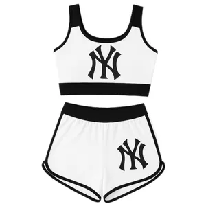 ست نیم تنه و شلوارک راحتی زنانه مدل نایا