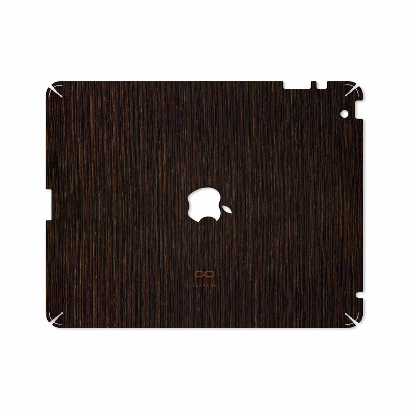 برچسب پوششی ماهوت مدل Dark-Gold-Stripes-Wood مناسب برای تبلت اپل iPad 2 2011 A1397