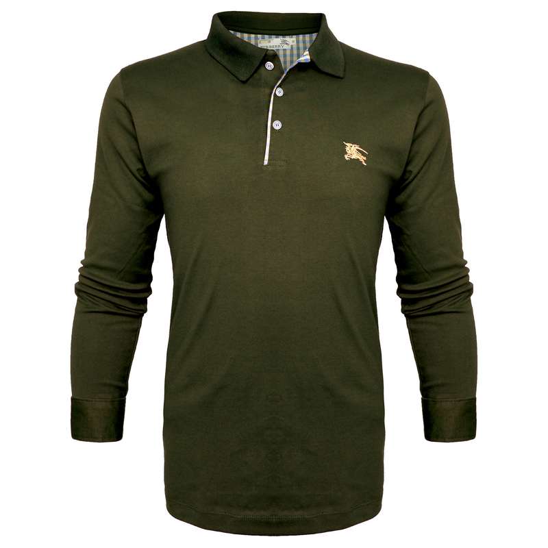 پولوشرت آستین بلند مردانه بربری مدل GR-1367
