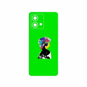 MAHOOT Collage of Women Portrait 3 Cover Sticker for Motorola Moto G84