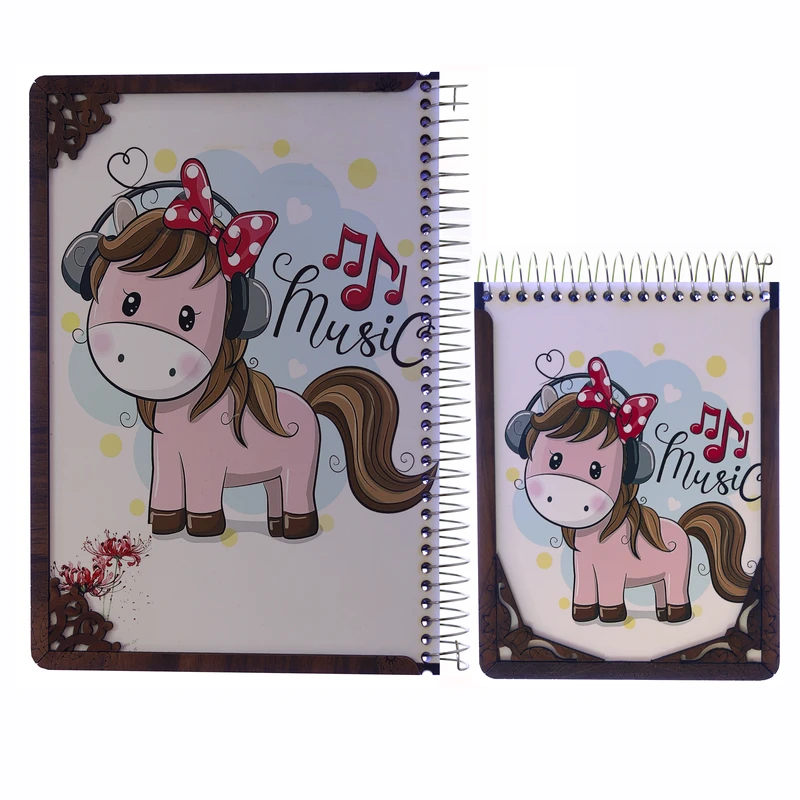 دفتر طرح یونیکورن کد DM001 مجموعه 2 عددی