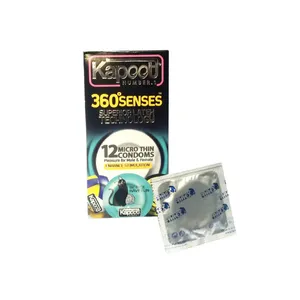 کاندوم کاپوت مدل 360 درجه Sense بسته 12 عددی به همراه کاندوم فارکس