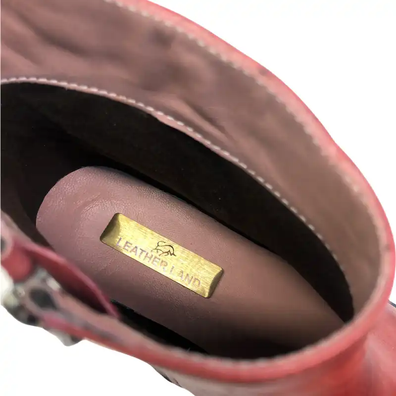 نیم بوت زنانه سرزمین چرم مدل 5252 رنگ مشکی