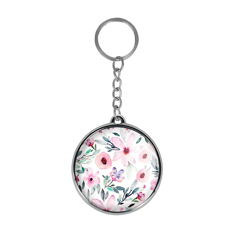 جاکلیدی خندالو طرح گل گلی مدل دوطرفه کد 2907629077