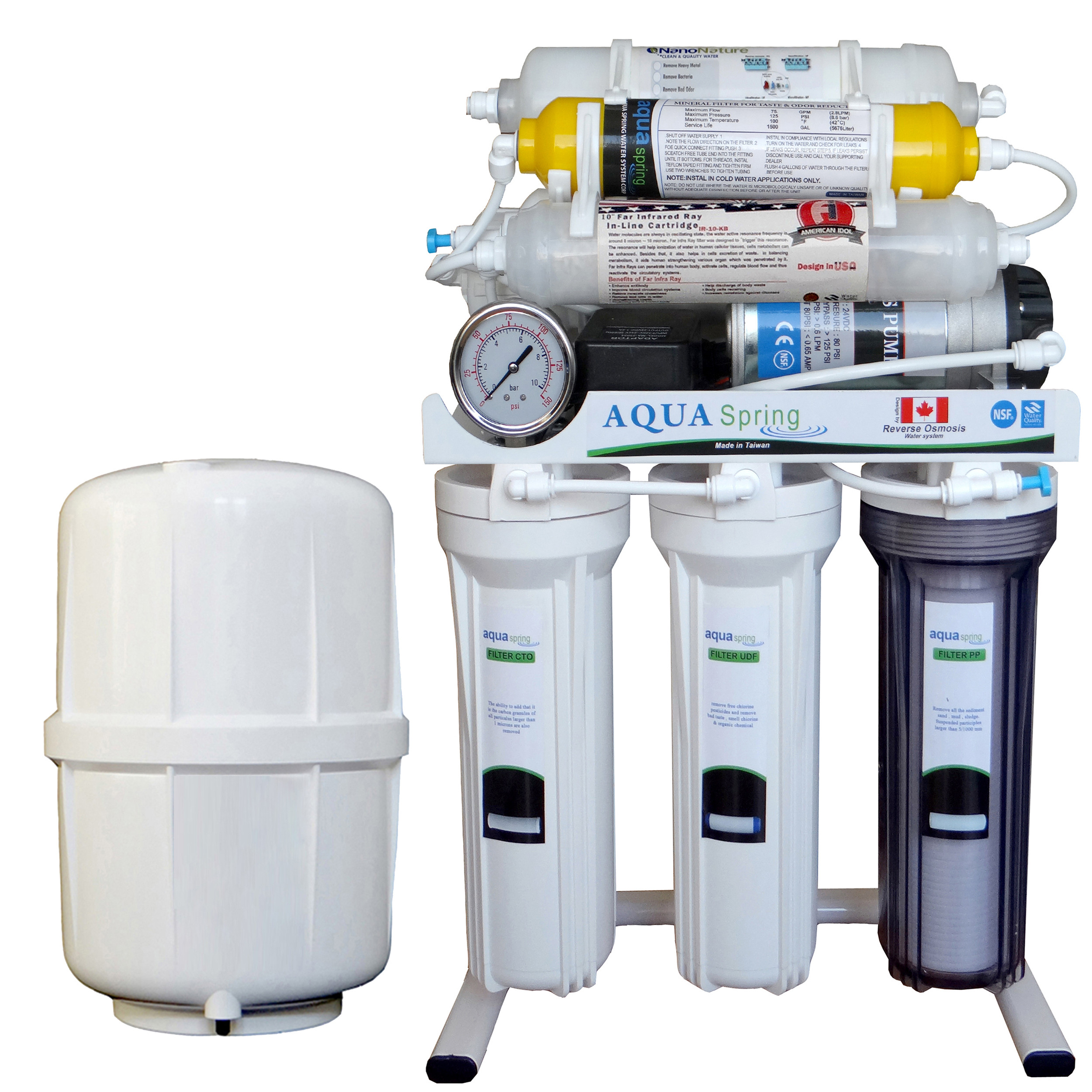 دستگاه تصفیه کننده آب آکوآ اسپرینگ مدل RO - AF1300