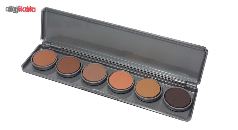 پالت 6 رنگ سایه چشم فشرده یوتری اف مدل Compact Powder شماره 2 پالت 6 رنگ سایه چشم فشرده یوتری اف مدل Compact Powder شماره 2