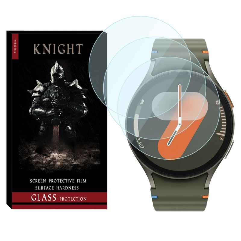 محافظ صفحه نمایش شیشه‌ای نایت مدل Glass-KT مناسب برای ساعت هوشمند سامسونگ Galaxy Watch 7 40mm بسته سه عددی