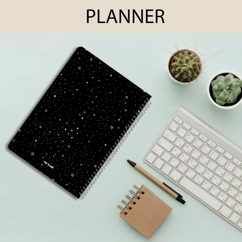 عکس شماره 8 : دفتر مستر راد مدل بلک ژورنال طرح ستاره کد black journal 1685