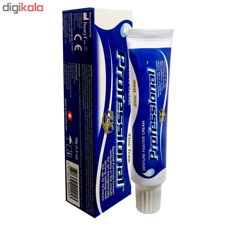چسب دندان مصنوعی پروفشنال مدل Zinc free مقدار 40 گرم