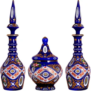 ست تنگ و شکلات خوری شیشه ای مدل A3 مجموعه سه عددی