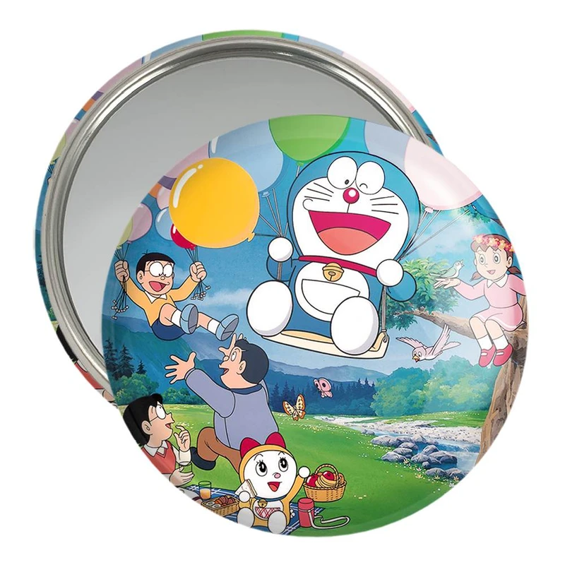 آینه جیبی خندالو مدل دورایمون و دوستان انیمه دورایمون  کد 12768