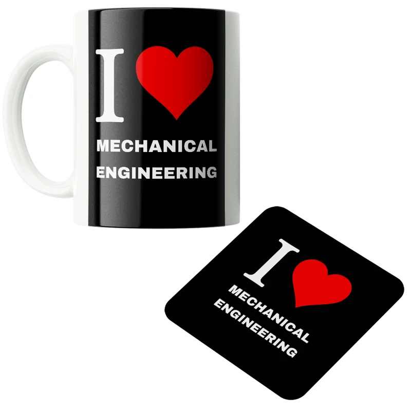 ماگ پاد آفرین مدل مهندس مکانیک کد PZ087 به همراه زیرلیوانی