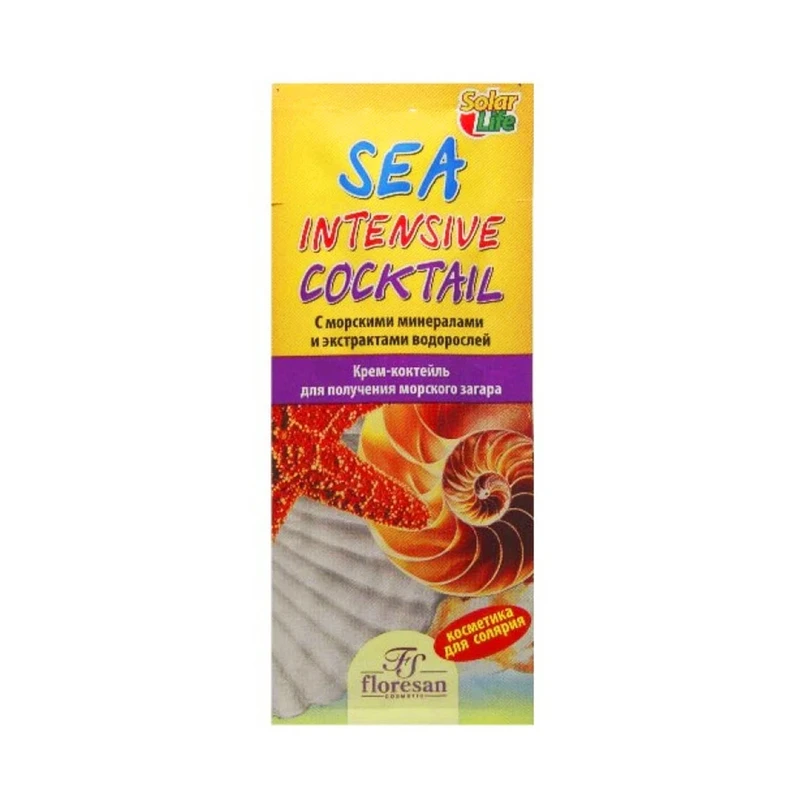 لوسیون برنزه کننده فلورسان مدل SEA INTENSIVE COCKTAIL حجم 15 میلی لیتر بسته 60 عددی