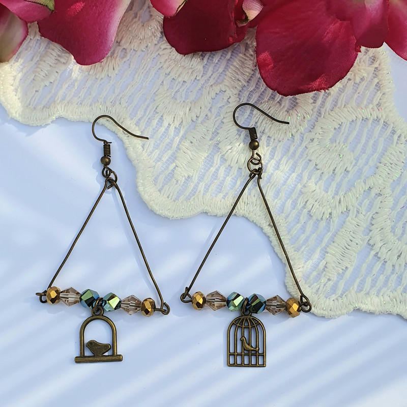 گوشواره دخترانه مدل مرغ آمین SM050