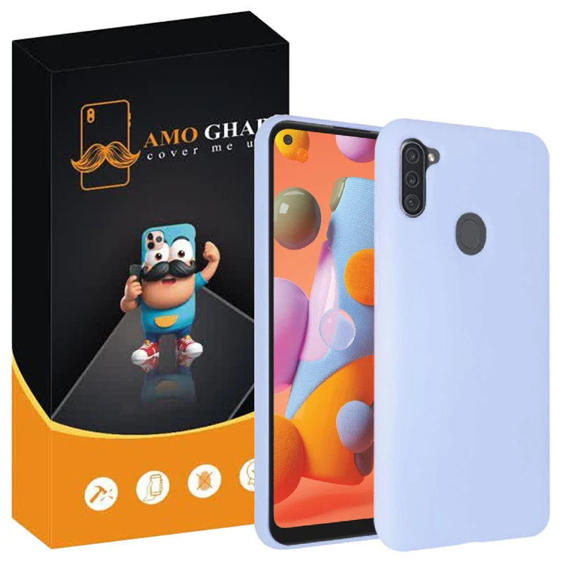 کاور عمو قاب مدل سیلیکونی پاک کنی ORGB مناسب برای گوشی موبایل سامسونگ Galaxy A11