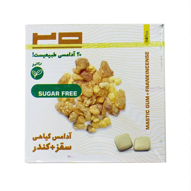 آدامس گیاهی سقز و کندر دیابتی بیست - 25 گرم